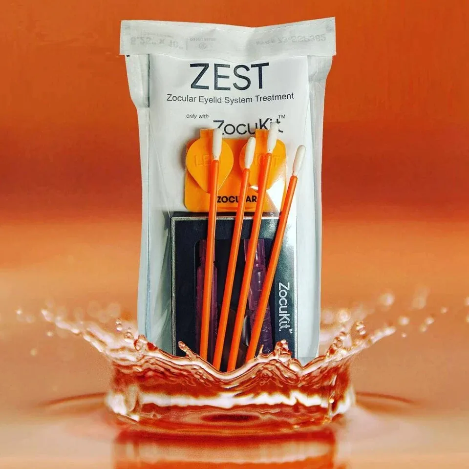 Glimpse Vision Zocular ZEST in-office eyelid cleaning treatment